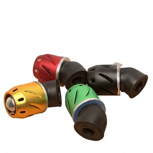 Filtro de Aire Cónico Universal de Aluminio para Motocicleta Modificada, Elemento Filtrante Todoterreno Amarillo, Rojo, Verde, Negro Delantero - Product Image 2