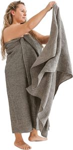 Serviette <span class=keywords><strong>de</strong></span> <span class=keywords><strong>bain</strong></span> <span class=keywords><strong>de</strong></span> luxe 100% lin Serviette <span class=keywords><strong>de</strong></span> voyage super douce et légère Couverture <span class=keywords><strong>de</strong></span> plage à séchage rapide - Product Image 3