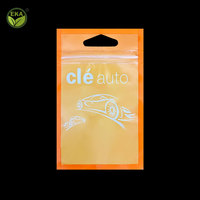 Échantillons de sachets à trois soudures latérales, pochettes en plastique pour bijoux, clés de voiture, pièces de vis, sacs OPP avec carte de tête, mini-sachets refermables personnalisés