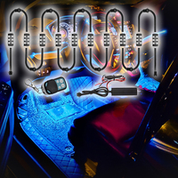 Kit d'éclairage universel pour voiture télécommandé LED Rock Light Truck Motorcycle Underlow Atmosphere Light Neon LED Rgb Chassis Light Pure White