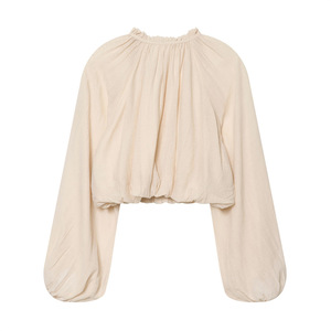 Ensemble haut et jupe oversize à volants pour femme, style décontracté et tendance, tailles XS S M L, avec étiquette, ventes Europe et Amérique - Product Image 3