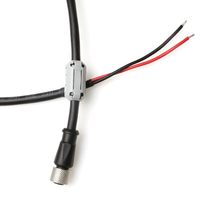 Cable de alimentación/electrónica Alvin's Cables M12 T-Code de 4 pines hembra con extremo abierto, clasificación IP67, revestimiento de PVC, 1m, blindado para cadena de arrastre, para Cognex 3D