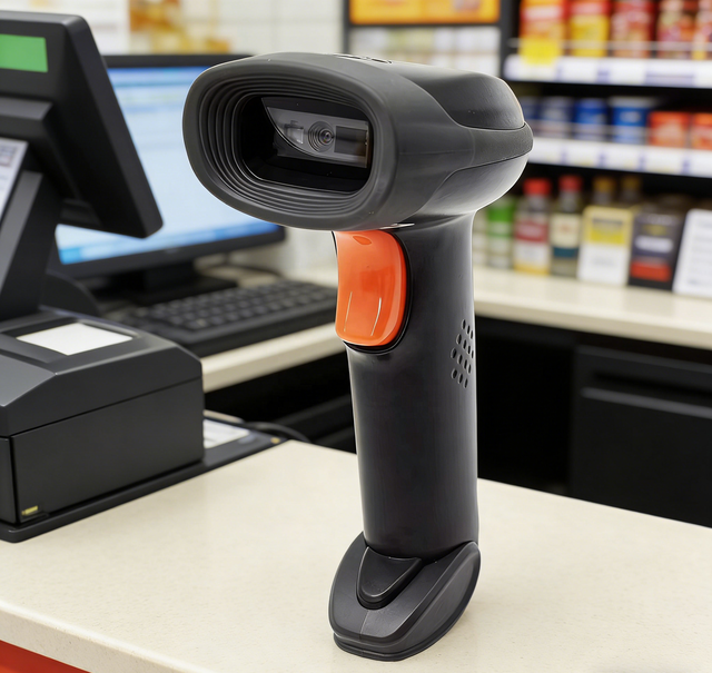 Handheld 1D/2D USB Wired QR Code Barcode Reader Scanner with 300 Scans/Sec Multi-OS Compatible in Stock 1-Year Warranty