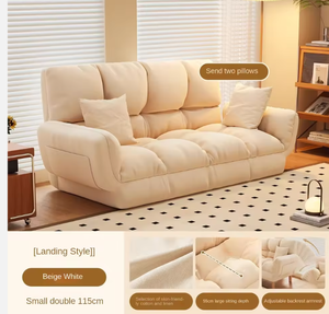 Sofá Cama Eléctrico Plegable <span class=keywords><strong>de</strong></span> Diseño Moderno y Sencillo para Apartamentos Pequeños y Viviendas <span class=keywords><strong>de</strong></span> <span class=keywords><strong>Alquiler</strong></span>, <span class=keywords><strong>de</strong></span> 1 y 2 Plazas - Product Image 5