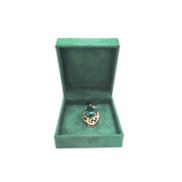 Boîte d'emballage de bijoux personnalisée de haute qualité avec logo, gaufrage et pelliculage mat, boîte auto-érectible portable et écologique