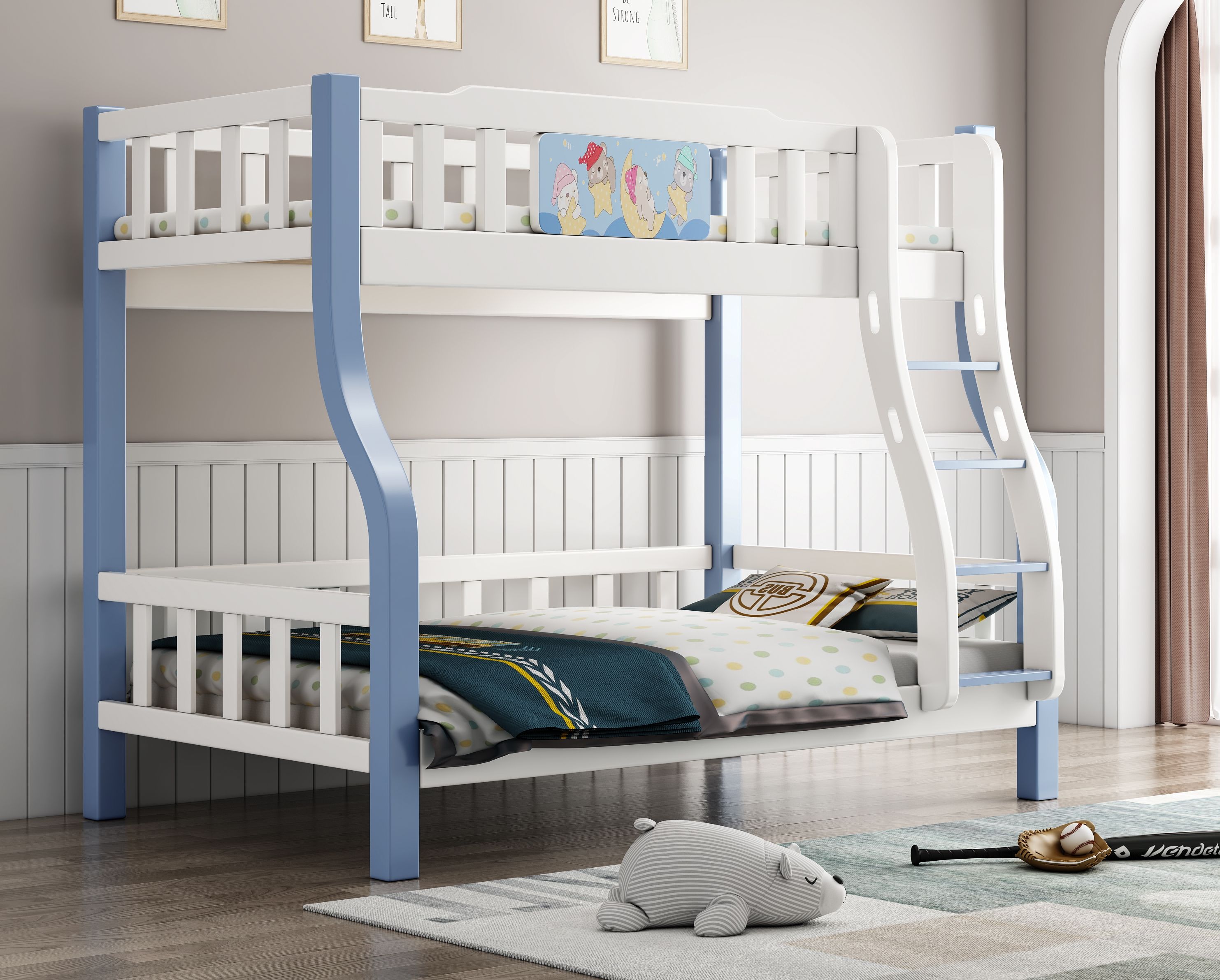 สีฟ้าและสีขาว