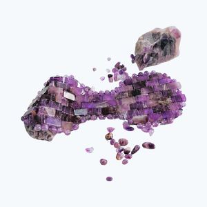 Nuevo Diseño, Antifaz para Dormir 100% Natural de Amatista, Masajeador Facial de Piedra de Jade Antienvejecimiento para Ojos - Product Image 5