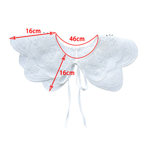 <span class=keywords><strong>Col</strong></span> décolleté en dentelle brodé double couche blanc personnalisé Vente en gros <span class=keywords><strong>Faux</strong></span> <span class=keywords><strong>col</strong></span> de <span class=keywords><strong>chemise</strong></span> détachable en organza pour <span class=keywords><strong>chemise</strong></span> <span class=keywords><strong>femme</strong></span> - Product Image 6