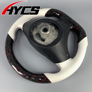 Volante de Fibra de Carbono Forjado Real con LED e Indicador de RPM para <span class=keywords><strong>BMW</strong></span> E60 E61 E62 E63 E64 E88 E90 E92 E91 E93 X3 M3 330i <span class=keywords><strong>330d</strong></span> 335i 318i - Product Image 3