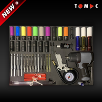 Ensemble d'outils pour camions lourds TOMAC, 36 pièces, kit de service pour pneus et roues avec clé à chocs