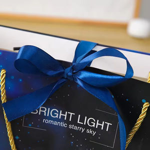 Customized Eco-Friendly Waterproof Cartoon <b>Space</b> Theme <b>Gift</b> Bag with Ribbon Handle for Clothing & Shoes Packaging - Product Image 4