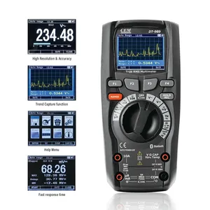 Multímetro digital industrial CEM Professional True <span class=keywords><strong>RMS</strong></span> portátil con pantalla LCD TFT en color - Product Image 1