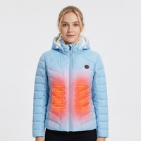 Veste chauffante d'hiver en satin blanc USB pour femme, respirante, pour le ski et l'équitation, veste chauffante longue pour homme