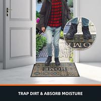 Tapis d'entrée antidérapant Viair avec dos en caoutchouc durable, pour intérieur/extérieur, attrape-saleté