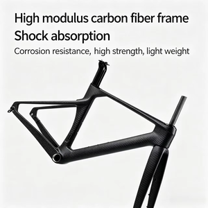 Bicicleta de Carretera Ultraligera de Fibra de Carbono de 9.2 kg, 2x11 Velocidades, Frenos de Disco Hidráulicos, Ruedas de Fibra de Carbono Aero 700C, Cableado Interno, para Carreras - Product Image 2