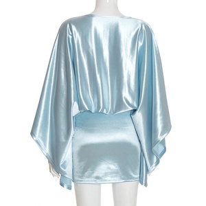 Viviblook ชุดสตรีทแวร์สั้นสุดเซ็กซี่สำหรับ D25DS394ชุดเดรสบอดี้คอนคอวีทรงหลวมลำลองสำหรับฤดูหนาวและฤดูใบไม้ร่วง - Product Image 4