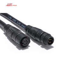 Connecteur de câble pour lampe LED circulaire à capteur 5 broches LLT M12, connecteur électrique paysager 2, 3, 4, 6, 7, 8 broches