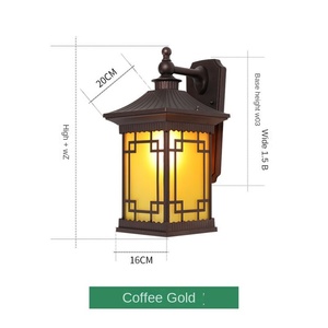 Luz de pared exterior de aluminio PC solar con sensor de movimiento impermeable IP65 para Villa y jardín - Product Image 6