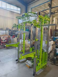 पावर रैक एकीकृत कार्यात्मक स्टेनलेस स्टील मशीन के साथ लैट पल्लडाउन, कम पंक्ति, स्मिथ केबल क्रॉसज़र और दोहरी भार के साथ - Product Image 6