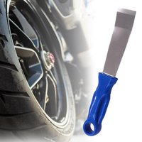 Grattoir à manche en métal pour bâton adhésif sur les poids de roue ruban de retrait équilibreur de roue dissolvant outil de coupe-pneu