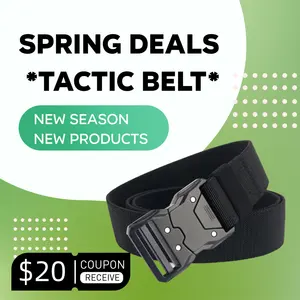 Großhandel Outdoor Classic Men Stoff gewebter taktischer Gürtel Schnell verschluss Schnalle Elastic Stretch Tactic Belt