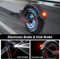Scooter Eléctrico Plegable de Largo Alcance, Disponible en EE. UU. y la UE, con Monitoreo por Aplicación Bluetooth, Llantas Sólidas de 8.5 Pulgadas, para Viajes Urbanos