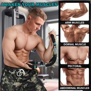 Portable Home Gym Fitness Equipment Twister Arm <b>Trainer</b> <b>Forearm</b> Strengthener Chest Workout Adjustable Resistance Arm Exerciser - Product Image 4
