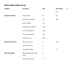 Barre de diodes laser semi-conductrices NK 808 nm pour la cosmétologie médicale et les applications de micro-canaux - Product Image 6