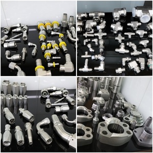 Thép <span class=keywords><strong>flareless</strong></span> cắn loại phụ kiện jic Nam đến Nam jic Union thủy lực Adapter thủy lực phù hợp - Product Image 5