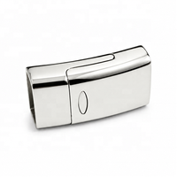 Fermoir magnétique en acier inoxydable de 13,5 mm x 6 mm avec trou intérieur pour bracelet en cuir et fabrication de bijoux – Vente en gros