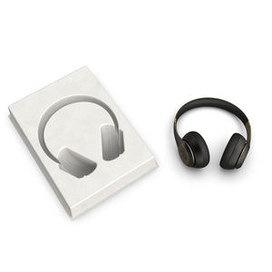 Barquette en pulpe moulée numérique écologique, biodégradable, emballage en pulpe moulée personnalisé pour écouteurs, casque - Product Image 4