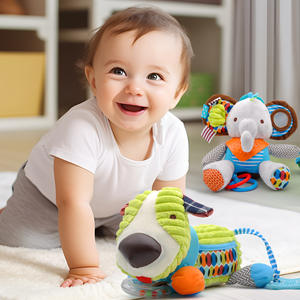 Nouveau-né bébé hochets doux jouets suspendus pour siège auto poussette sensorielle animaux en peluche jouets pour bébé 0-12 mois avec <span class=keywords><strong>anneau</strong></span> de <span class=keywords><strong>dentition</strong></span> - Product Image 3
