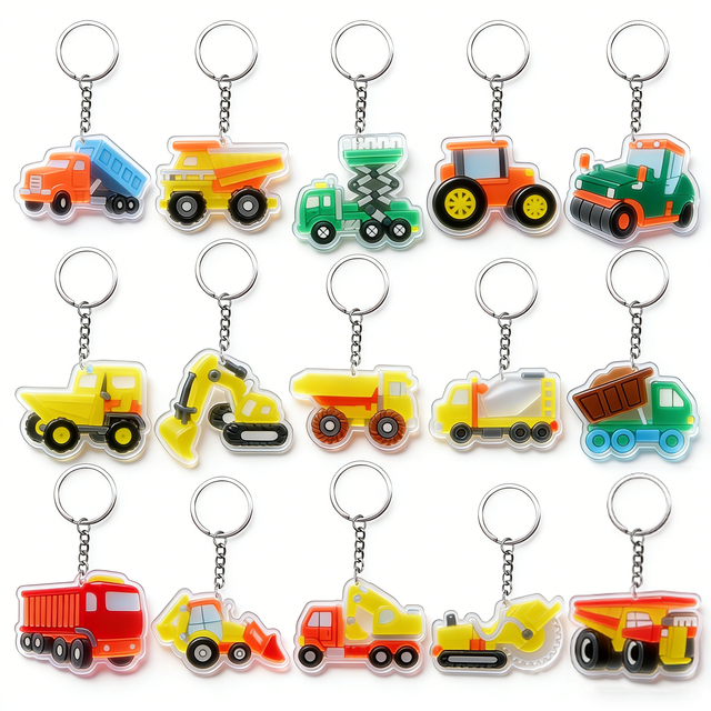 Promotional Price Cartoon Acrylic Key Chains Customizable Creative Acrylic llaveros for Creative and Exquisite