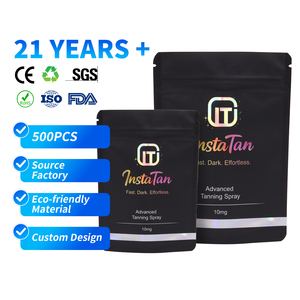 Custom Printed Moisture Proof Stand up Pouch High Barrier Luxury <b>Zip</b> <b>Bag</b> Matte Spot UV Mylar <b>Bag</b> for Cosmetic Factory Direct - Product Image 1