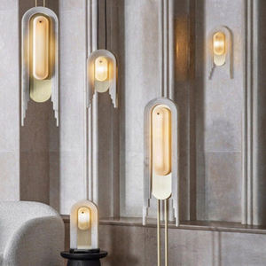 Applique murale en arc de marbre <span class=keywords><strong>d</strong></span>écoration hôtel Villa Restaurant fond glaçon applique murale en marbre lueur laiton <span class=keywords><strong>foie</strong></span> <span class=keywords><strong>d</strong></span>'<span class=keywords><strong>oie</strong></span> - Product Image 3