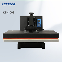 Mesin Press Panas Format Besar Kenteer KTM-D03 40*60cm Manual Elektrik 220V untuk Pencetakan Kaos