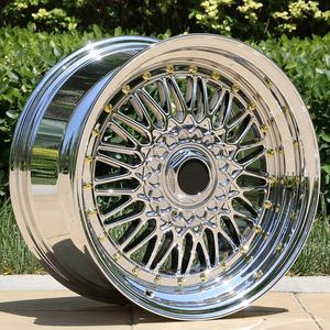 Venta al por mayor de llantas de aleación de diseño cromado de malla profunda personalizadas, llantas de 15, 16, 18 y 19 pulgadas, llanta de coche JDM <span class=keywords><strong>RS</strong></span> - Product Image 3