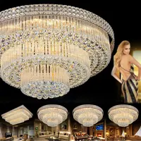116W Maison Suspendus Cristal Led Lampe D'éclairage de Plafond Moderne lustres de plafond pour Salon décoratif