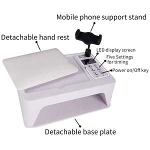 Lampada UV LED ad Alta Potenza 96W per Asciugatura Unghie e <span class=keywords><strong>Kit</strong></span> Manicure con Cuscino per Mani - Product Image 2