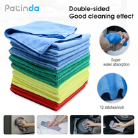 Chiffon de nettoyage en microfibre sans peluches, réutilisable, lavable, tout usage, pour dépoussiérage et essuyage domestique
