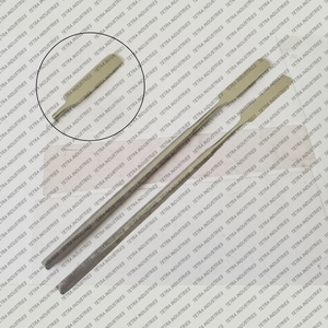 2 uds. Juego de espátulas de cemento Dental de doble extremo de acero inoxidable Manual con agarre ergonómico herramientas de mezcla quirúrgicas reutilizables - Product Image 1