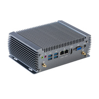 Mini PC Industrial sin Ventilador, Sistema Operativo Linux, PC Industrial con Pantalla HD VGA 4K, Win10/11, LAN Dual, RAM DDR4, Chasis de 6 COM