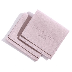 PandaSew - Bolsa de Microfibra para Joyería, Color Morado Claro, con Logotipo Personalizado, para Guardar Aretes, Anillos y Collares - Product Image 5