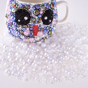 Oleeya Wholesale Packs Mix Resin Rhinestone Pearls Clothing Decorations <b>Glitter</b> <b>Nail</b> Gems Glue on Flatback Decorations <b>for</b> DIY - Product Image 4