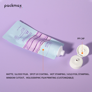High-Brightness PE/Alu <b>Plastic</b> Cosmetic Tube – Refillable Soft Tube for Sunscreen, Serum, Clay Mask + Alu Foil Bag & Kraft Paper - Product Image 2