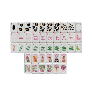 Fichas de mahjong BAMA MAHJ Wild Ones, juego de 160 fichas de mahjong acrílicas con tapete de mahjong BAMA MAHJ - Product Image 2