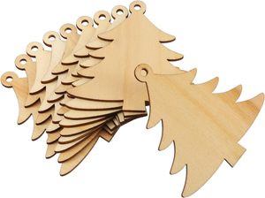 Decorazioni Natalizie <span class=keywords><strong>in</strong></span> <span class=keywords><strong>Legno</strong></span> Massello, Ornamenti <span class=keywords><strong>da</strong></span> Appendere a <span class=keywords><strong>Parete</strong></span>, 20 Pezzi con Cordoncini, per Matrimoni e Artigianato - Product Image 2