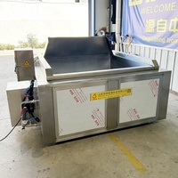 Marmite de cuisson alvéolée en acier inoxydable SUS304 de qualité alimentaire avec panier à décharge automatique pour pattes de poulet et produits de canard épicés