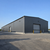 Atelier préfabriqué en structure métallique à faible entretien, kits d'entrepôt métallique conformes à la norme EN 1090, bâtiments industriels de fabrication