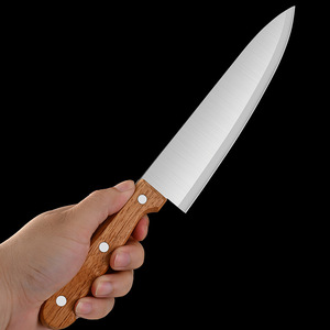 Cuchillo para carne <span class=keywords><strong>de</strong></span> 5.5 pulgadas con hoja <span class=keywords><strong>de</strong></span> acero inoxidable y mango <span class=keywords><strong>de</strong></span> madera para cocina doméstica - Product Image 5